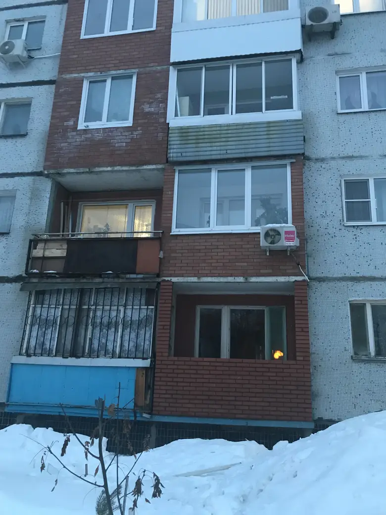 Кладка и остекление, зима, 2019