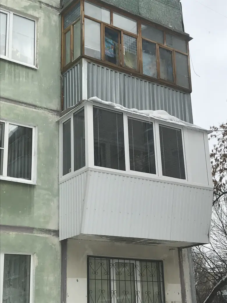 Вынос с остеклением и обшивкой, 2019