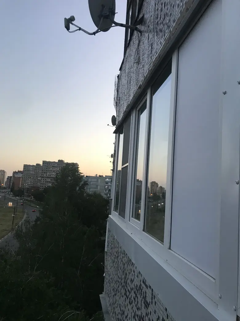 Остекление, закат, 2021